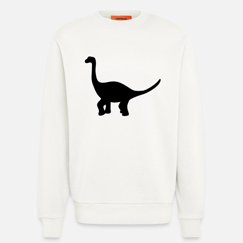 Dinosaur brachiosaurus gift - Sweatshirt - made by SPREAD  - OFF WHITE
