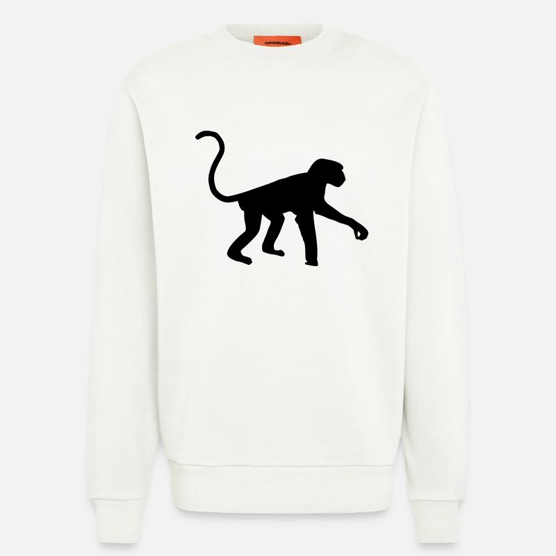 Monkey - Sweatshirt - made by SPREAD  - OFF WHITE