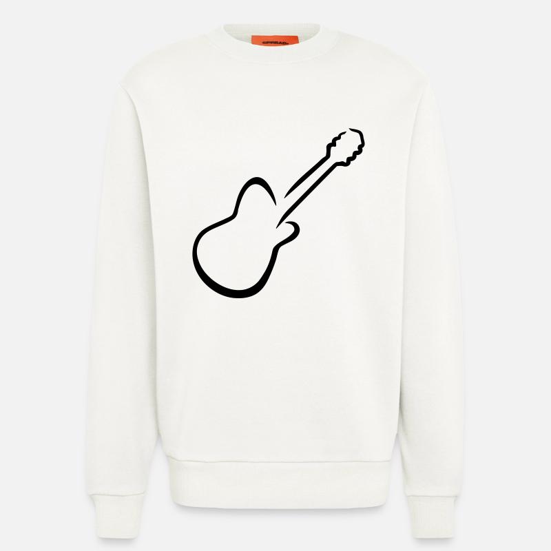 Gitarre - Sweatshirt - made by SPREAD  - OFF WHITE