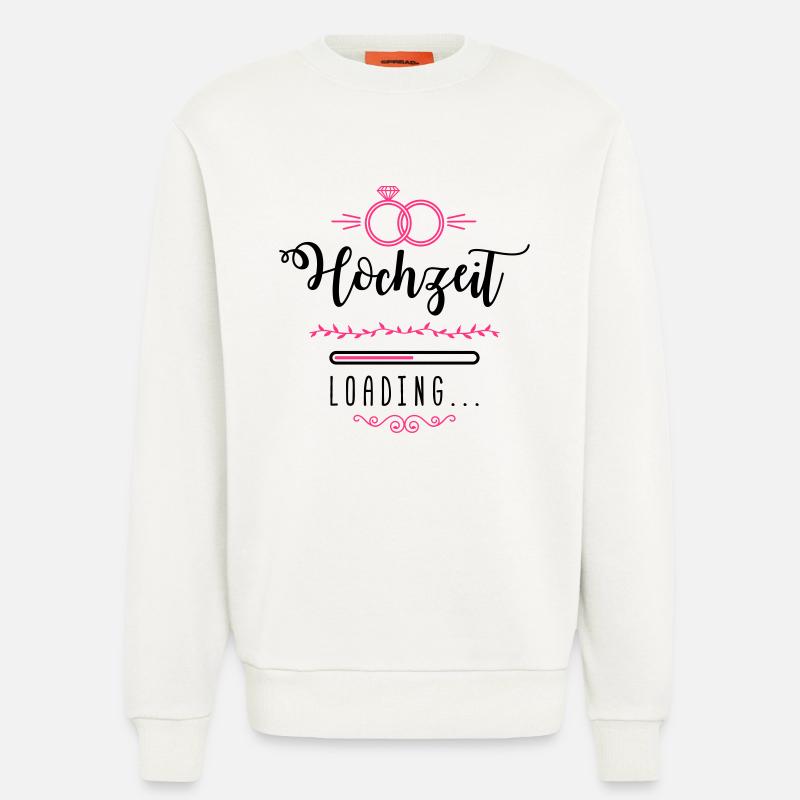 hochzeit loading ring - Sweatshirt - made by SPREAD  - OFF WHITE