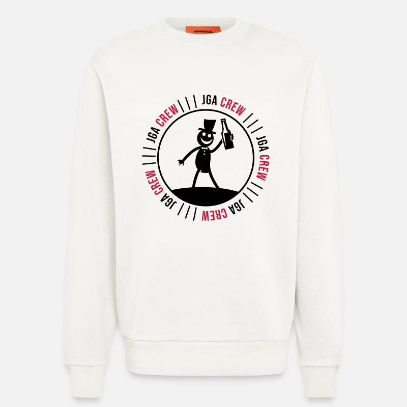 Junggesellen Abschied Crew - Sweatshirt - made by SPREAD  - OFF WHITE