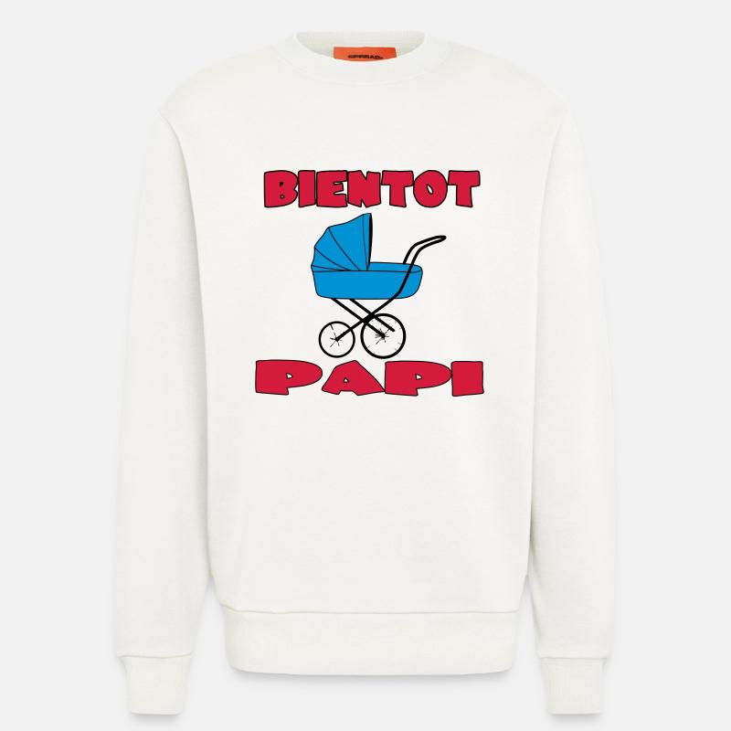 BALD OPA - Sweatshirt - made by SPREAD  - OFF WHITE