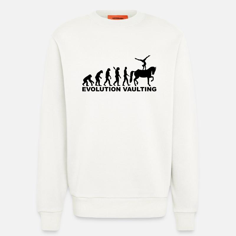 Evolution Vaulting - Sweat bio décontracté fabriqué en UE - OFF WHITE