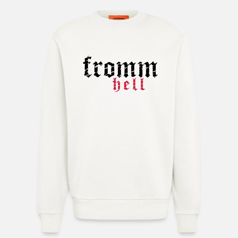 fromm hell_vec_2 de - Sweatshirt - made by SPREAD  - OFF WHITE