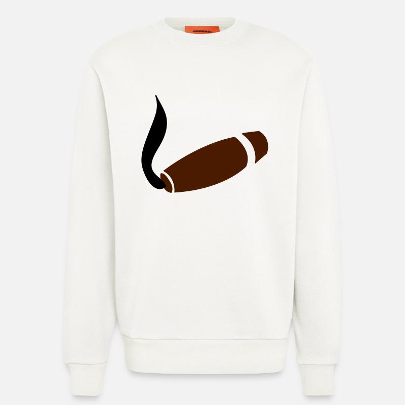 zigarre3 - Sweatshirt - made by SPREAD  - OFF WHITE