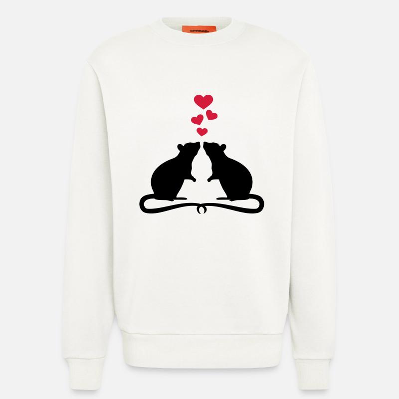Ratte - Sweatshirt - made by SPREAD  - OFF WHITE