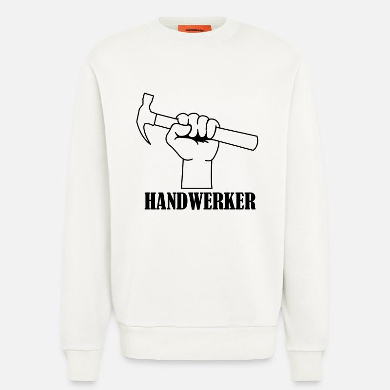 handwerker_01 - Sweatshirt - made by SPREAD  - OFF WHITE