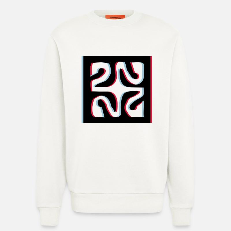 3d Diamant Tattoo - Sweatshirt - made by SPREAD  - OFF WHITE