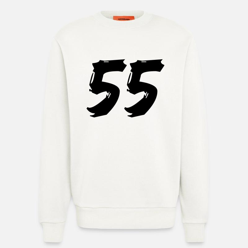 Brushed 55 - Sweatshirt - made by SPREAD  - OFF WHITE