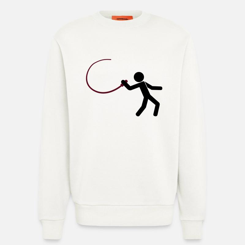 M8 mit Peitsche - Sweatshirt - made by SPREAD  - OFF WHITE