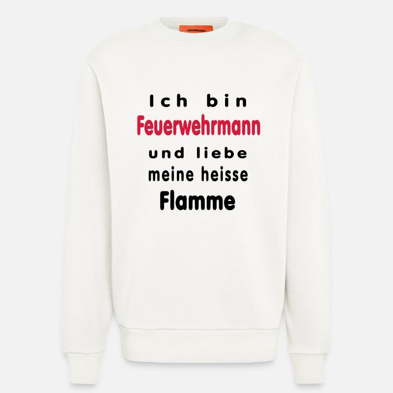 Ich bin Feuerwehrmann... - Sweatshirt - made by SPREAD  - OFF WHITE