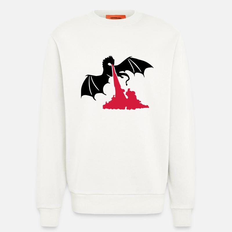 Drache - Sweatshirt - made by SPREAD - OFF WHITE