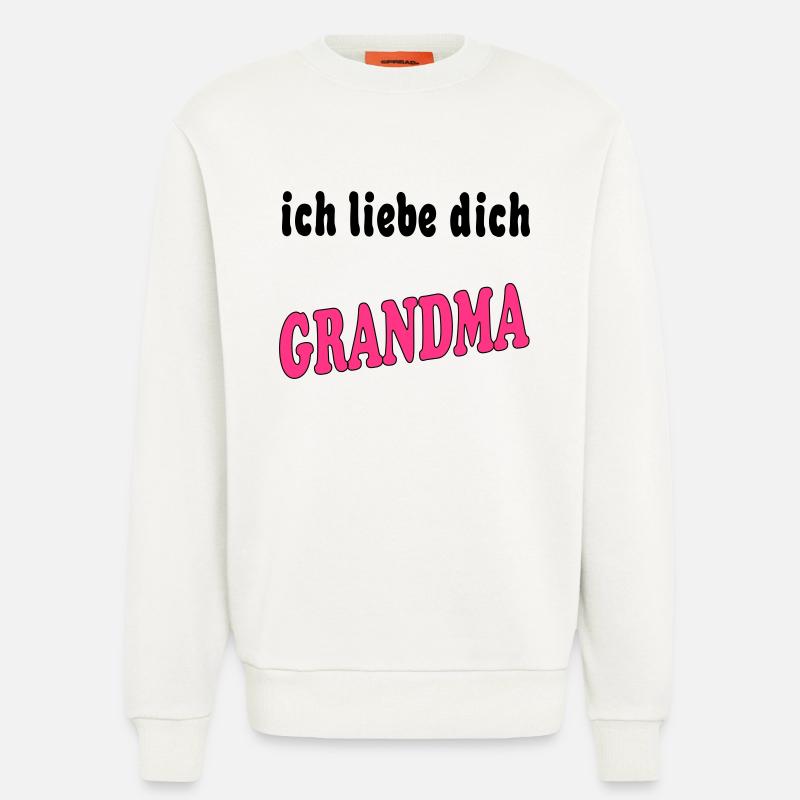 ich liebe dich OMA - Sweatshirt - made by SPREAD  - OFF WHITE