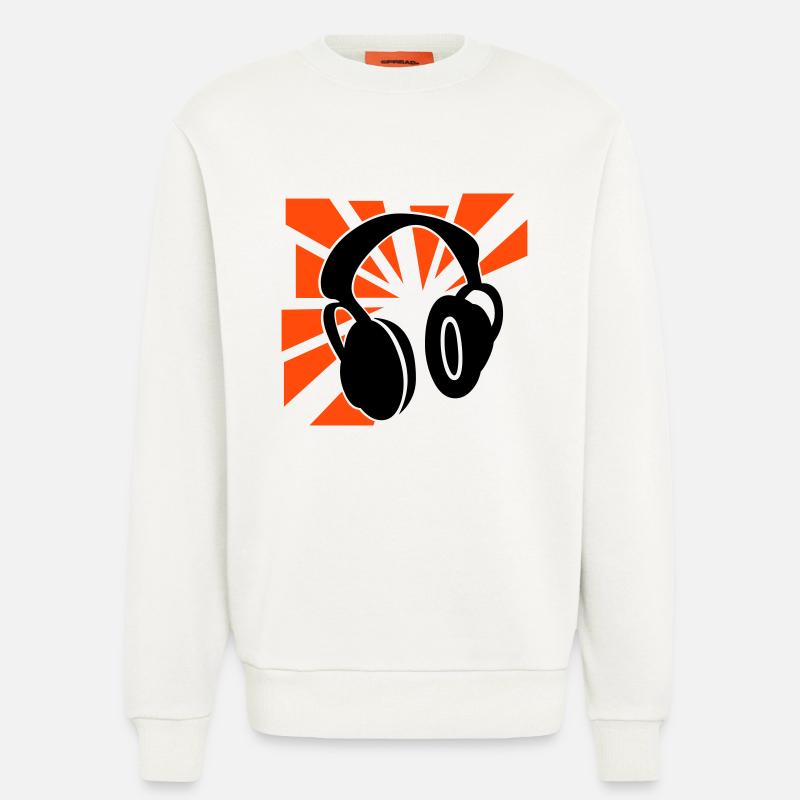 Explodierende Kopfhörer - Sweatshirt - made by SPREAD  - OFF WHITE