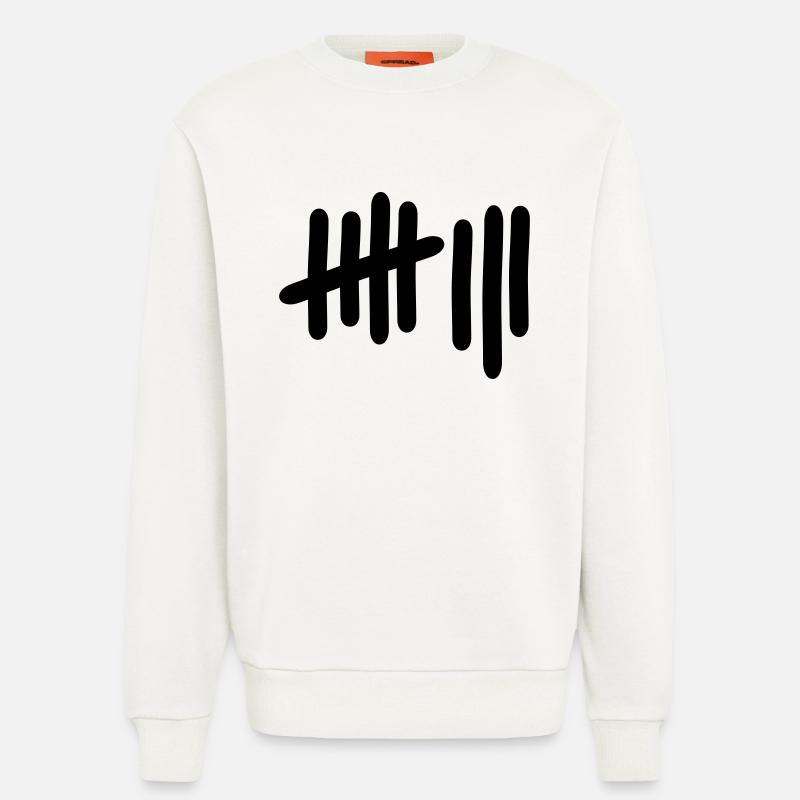 8 - Nummer - Sweatshirt - made by SPREAD  - OFF WHITE