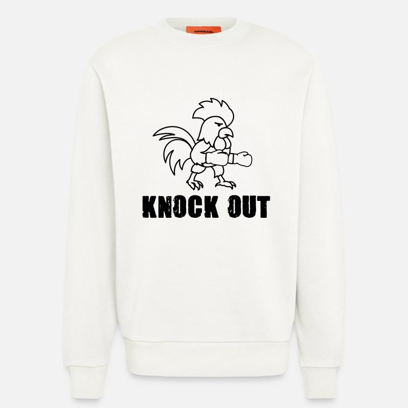 hahn boxer knock out comic - Sweatshirt - made by SPREAD  - OFF WHITE