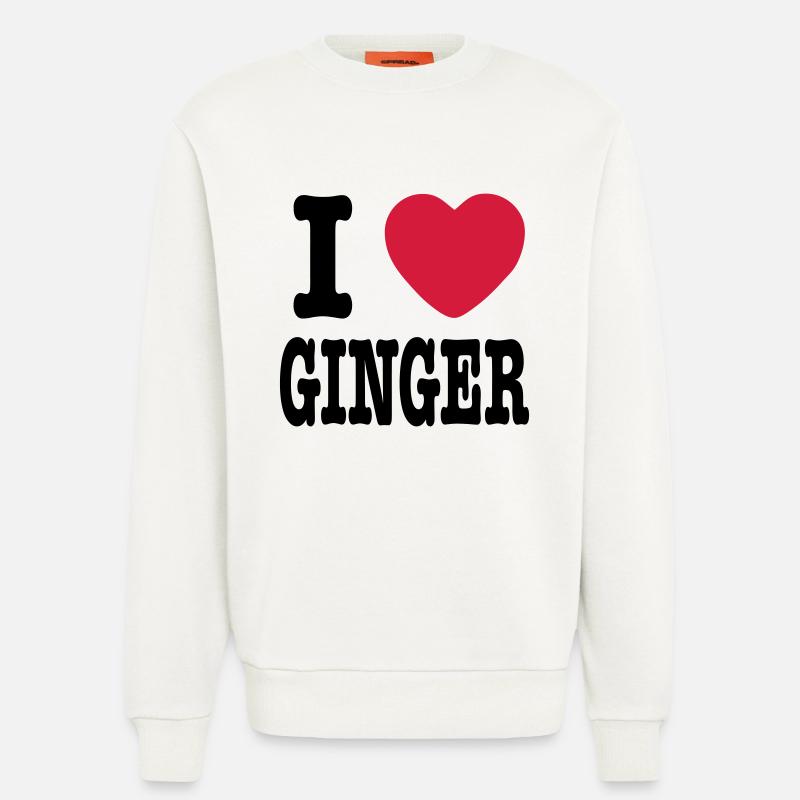I Love Ginger - Sweatshirt - made by SPREAD  - OFF WHITE