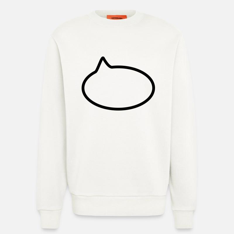 Sprechblase // Comic // Spruch machen // Aussage - Sweatshirt - made by SPREAD  - OFF WHITE