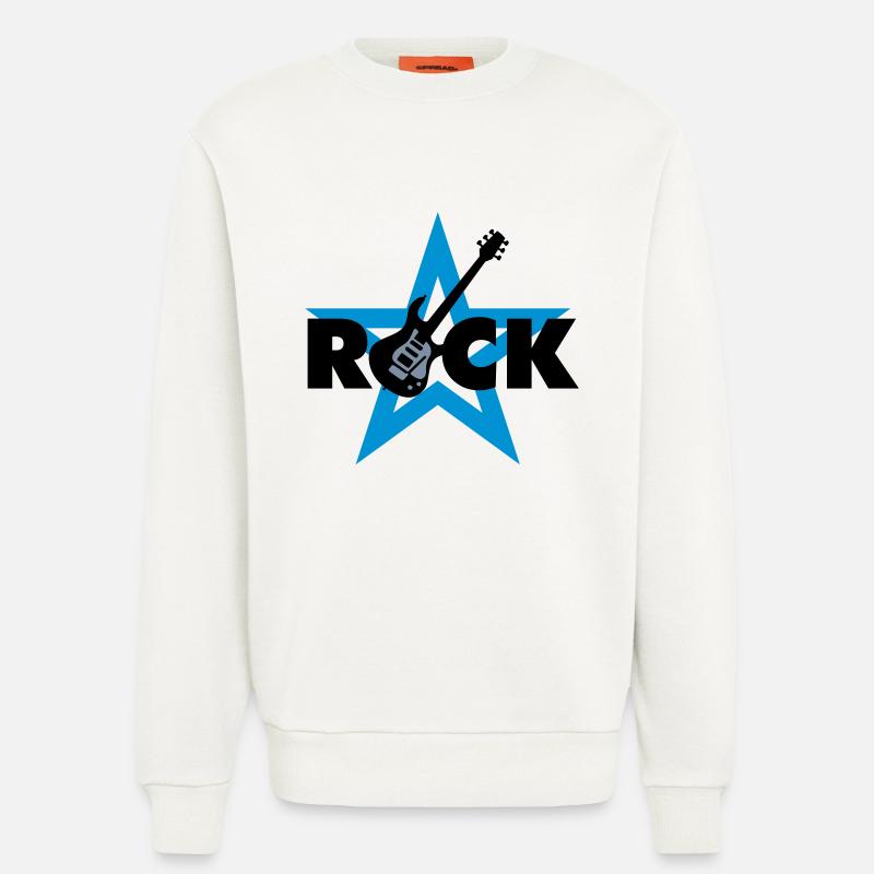 rock_star_042013_c_3c - Sweatshirt - made by SPREAD  - OFF WHITE