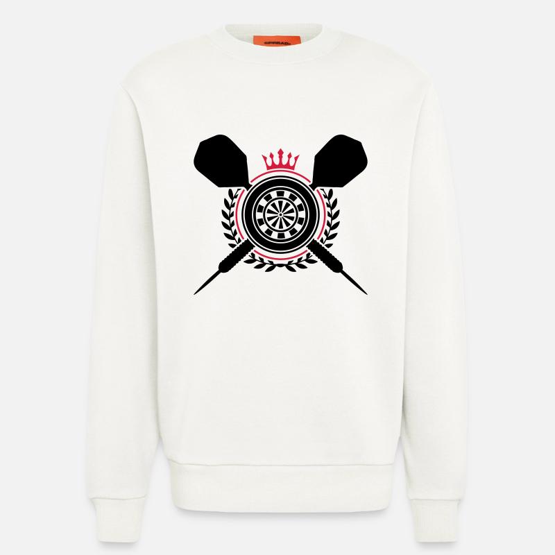 Fléchettes Fléchettes - Sweat bio décontracté fabriqué en UE - OFF WHITE