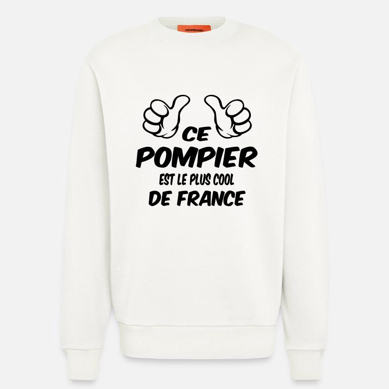 BESTER FEUERWEHRMANN - Sweatshirt - made by SPREAD  - OFF WHITE