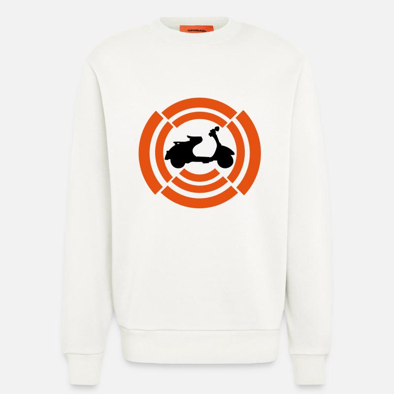 motorroller - Sweatshirt - made by SPREAD  - OFF WHITE