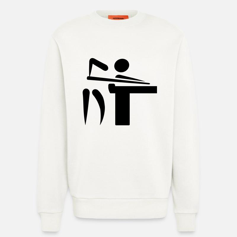 Billard - Sweatshirt - made by SPREAD  - OFF WHITE