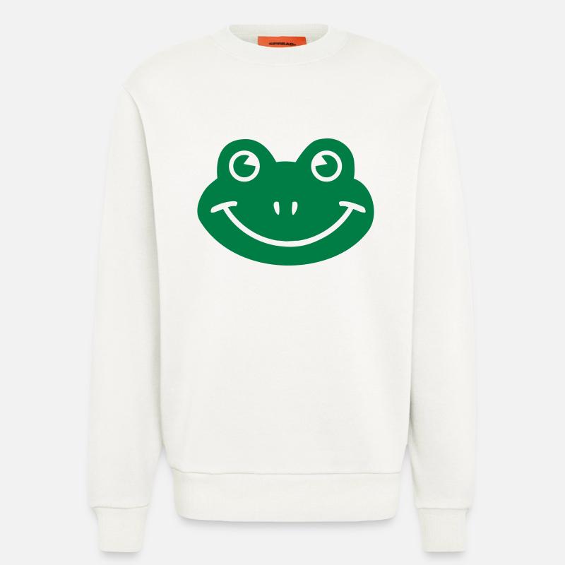 Frosch - Sweatshirt - made by SPREAD  - OFF WHITE