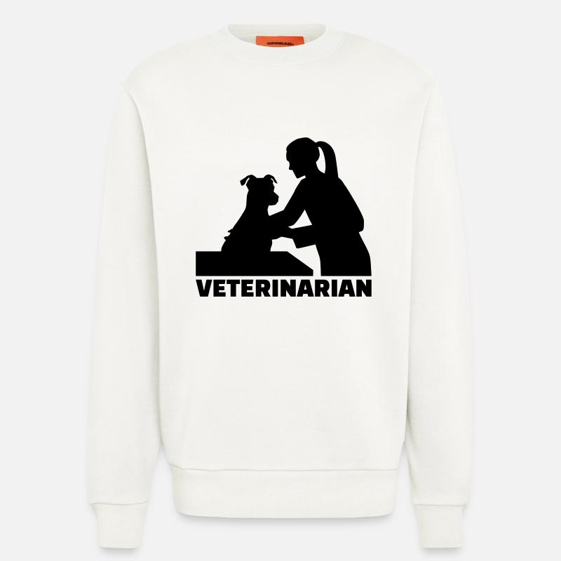 Tierarzt - Sweatshirt - made by SPREAD - OFF WHITE