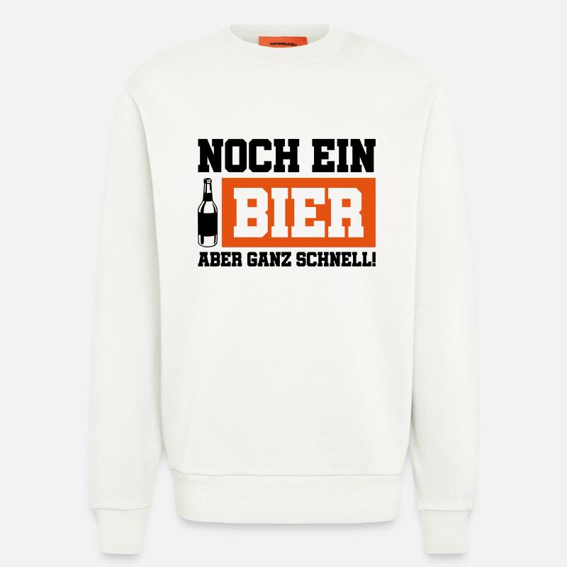 noch ein bier schnell - Sweatshirt - made by SPREAD - OFF WHITE