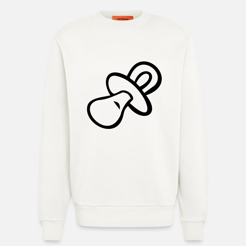 Schnuller - Sweatshirt - made by SPREAD  - OFF WHITE