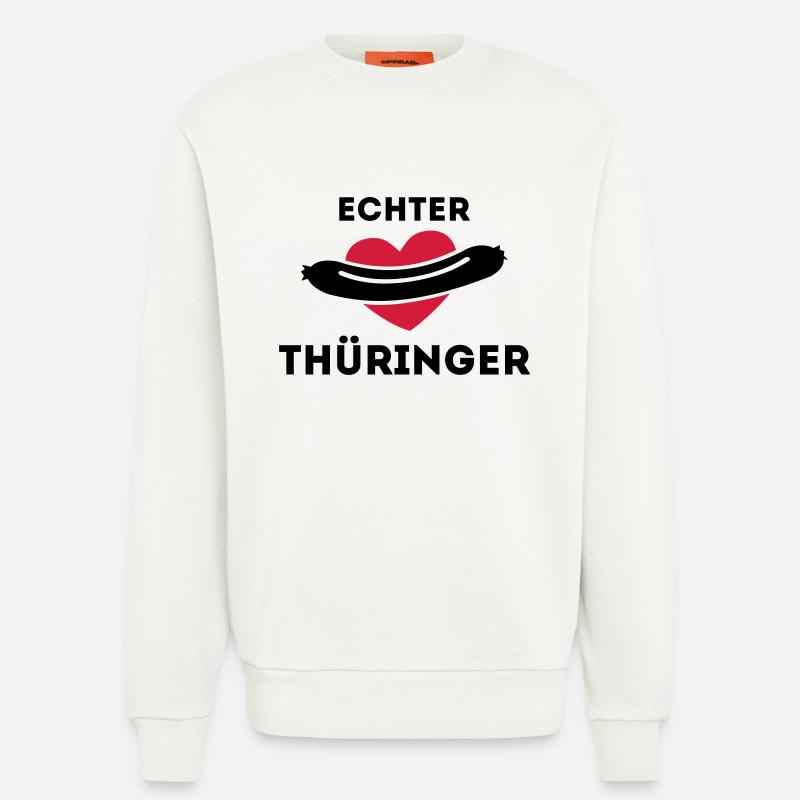 Echter Thüringer - Bratwurstliebe - Sweatshirt - made by SPREAD  - OFF WHITE