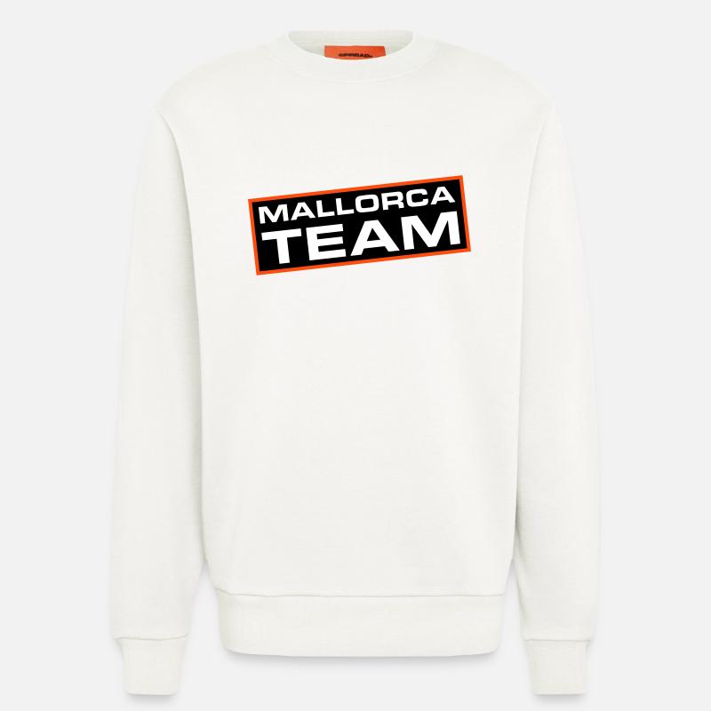 Équipe de Majorque - Sweat bio décontracté fabriqué en UE - OFF WHITE