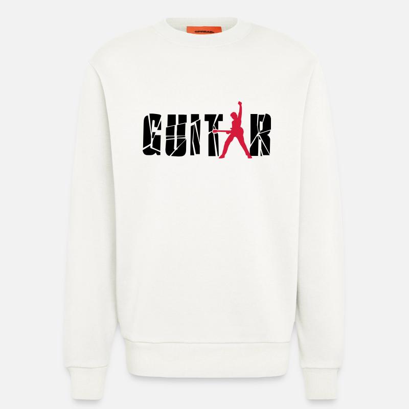 guitar player - Sweatshirt - made by SPREAD  - OFF WHITE
