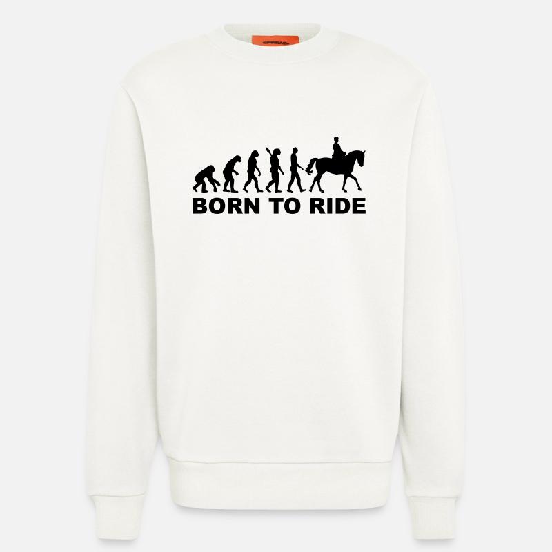 Evolution Riding - Sweatshirt - made by SPREAD  - OFF WHITE