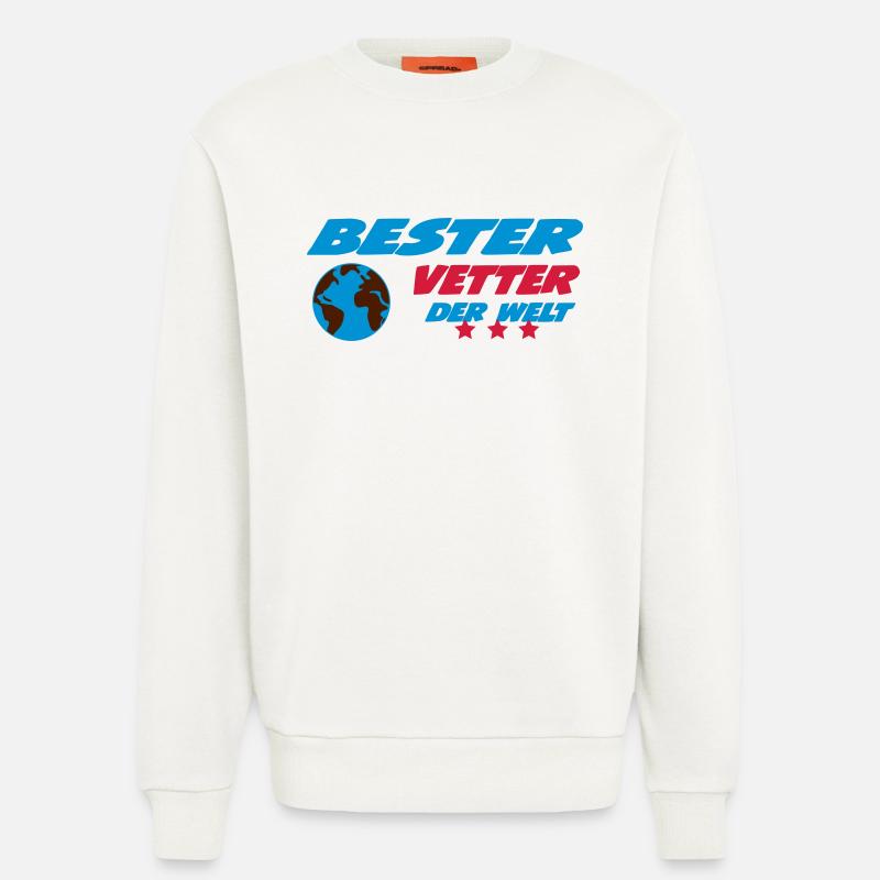 Bester VETTER der welt - Sweatshirt - made by SPREAD - OFF WHITE