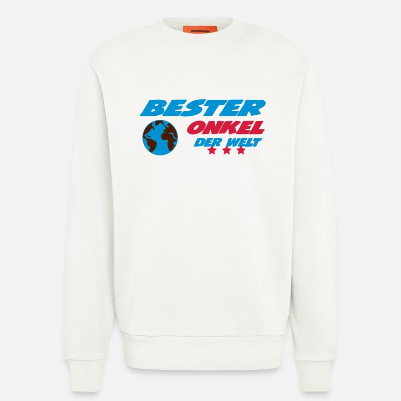 Bester ONKEL der welt - Sweat bio décontracté fabriqué en UE - OFF WHITE