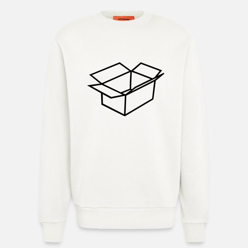 Karton - Sweatshirt - made by SPREAD  - OFF WHITE