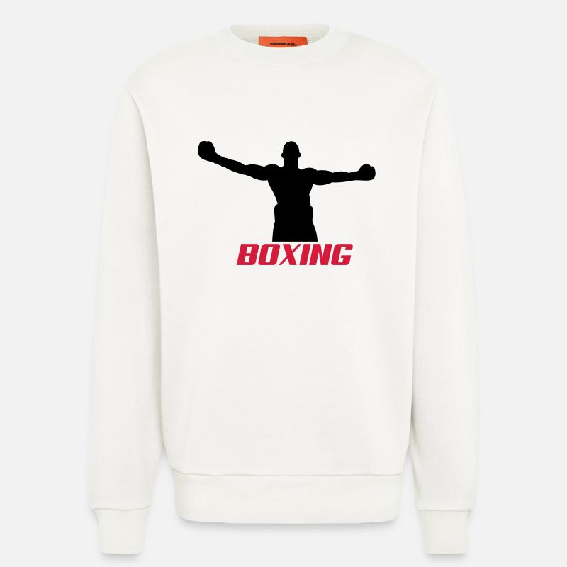 boxing2 - Sweatshirt - made by SPREAD  - OFF WHITE