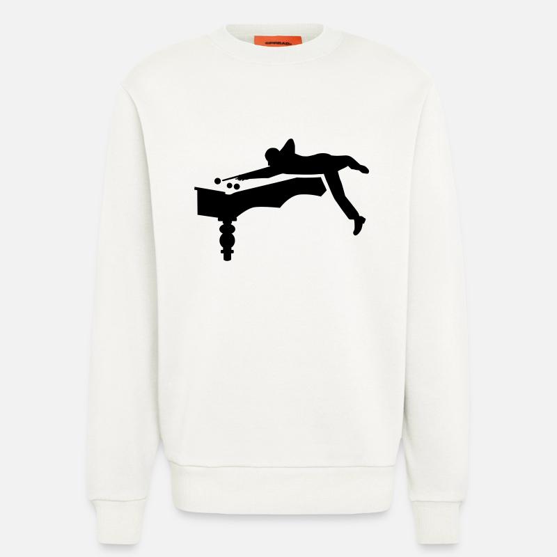 Billard - Sweatshirt - made by SPREAD  - OFF WHITE