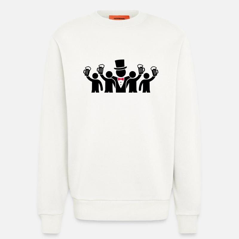 Bräutigam Crew Junggesellen - Sweatshirt - made by SPREAD  - OFF WHITE