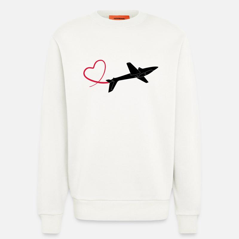 kunstflug fox 1 - Sweatshirt - made by SPREAD  - OFF WHITE