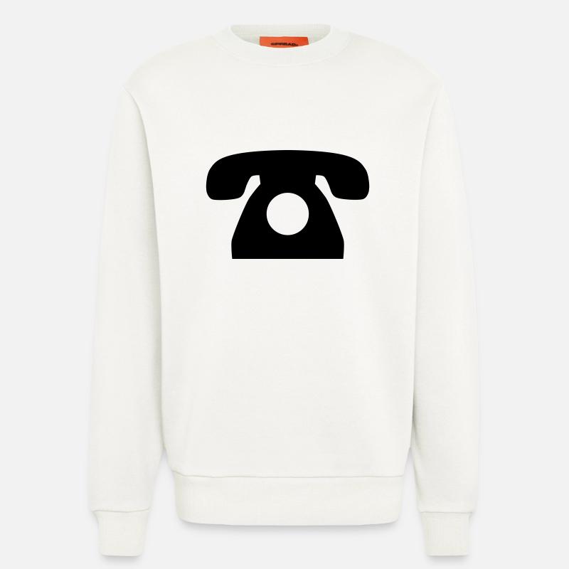 Telefon - Sweatshirt - made by SPREAD  - OFF WHITE