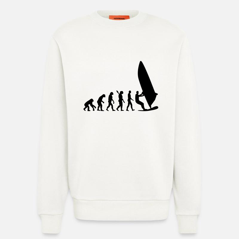 Evolution Windsurfing - Sweat bio décontracté fabriqué en UE - OFF WHITE