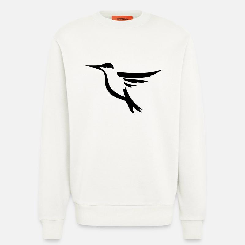 Kolibri 2 - Vogel Geschenk Geschenkidee - Sweatshirt - made by SPREAD  - OFF WHITE