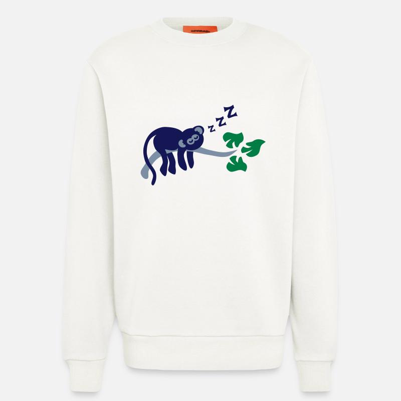 sleeping_monkey - Sweatshirt - made by SPREAD  - OFF WHITE
