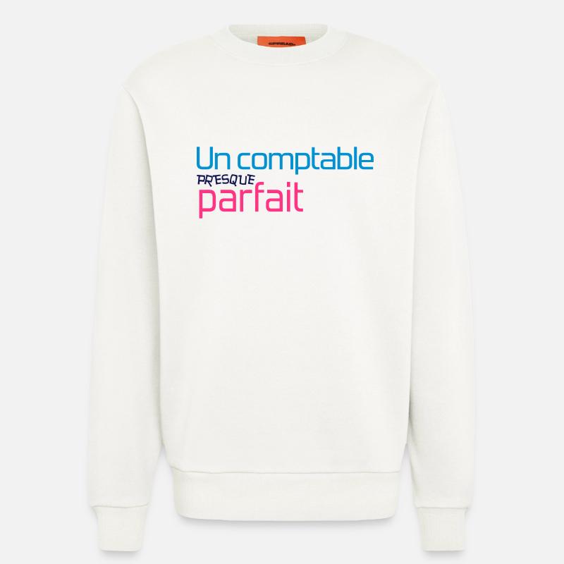 Comptable / Comptabilité / Argent / Finance / Euro - Sweatshirt - made by SPREAD  - OFF WHITE