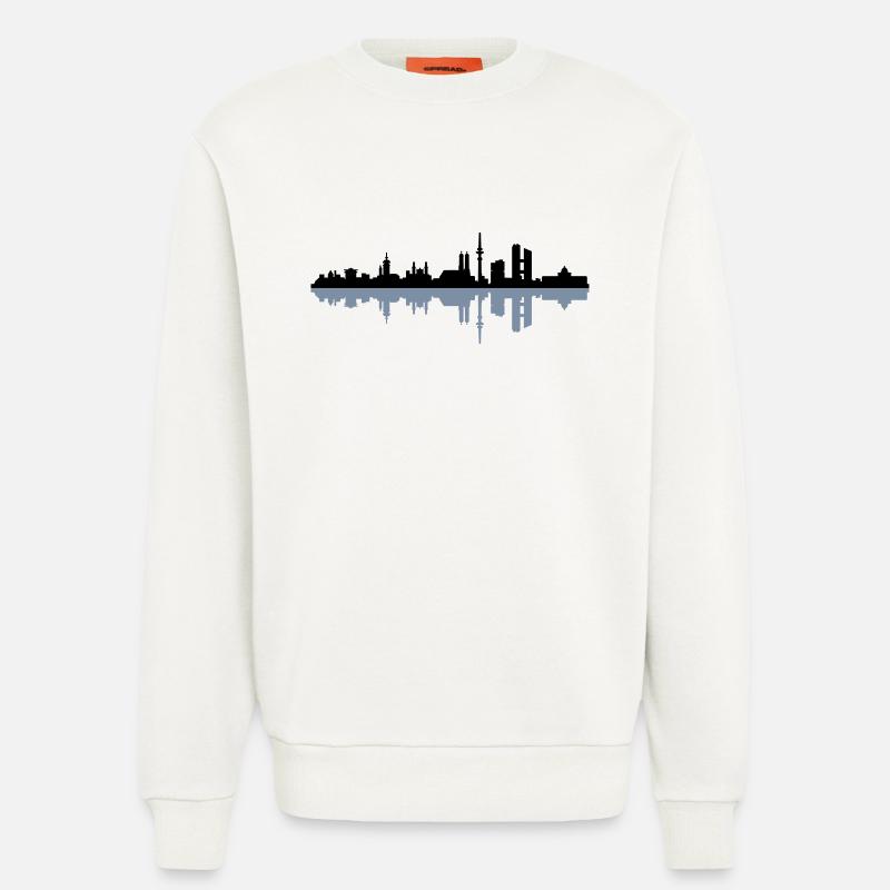 Skyline München - Sweatshirt - made by SPREAD  - OFF WHITE