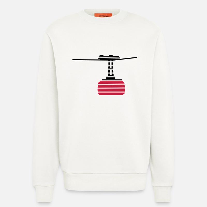 Seilbahn 2 - Sweatshirt - made by SPREAD  - OFF WHITE