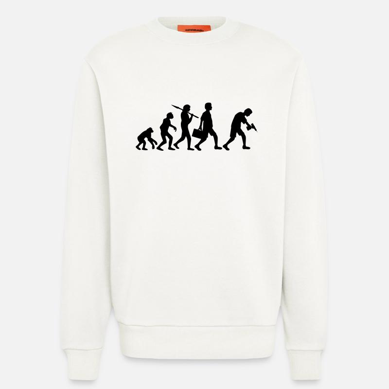 Craftsman Evolution - Sweatshirt - made by SPREAD  - OFF WHITE